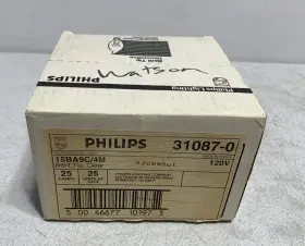 15ba9c Philips 15ba9c/9m Clear Bent Tip Lamp 120v Lot Of 25