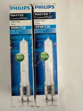 406041 Philips 211217 2 Pieces Master Cosmowhite Cpo-tw 90w/728 Pgz12 90w 2800k