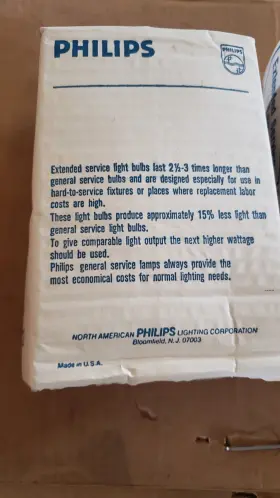 28176 Philips 21876 200a/99 200 Watt A21 Drop Lite Ruff Service Longneck Frost #28176 4-pcs #2