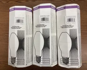23283-5 Philips 232835 Lot Of 3 New Pulse Start Metal Halide Bulbs - 400 Watt Ed37 23283-5 Philips 232835 Lot Of 3 New Pulse Start Metal Halide Bulbs - 400 Watt Ed37