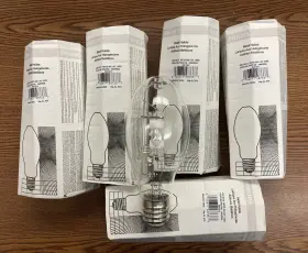 28733-4 Philips Lot Of 5 New Metal Halide Light Bulb Lamps Mh175/u 175w M57/e #28733-4