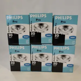 426529 Philips 42629 Aluline Pro 50w Halogen Light Bulb G53 12v R111 8d 14634 6 Pack