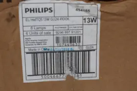 454165 Philips 6-pk Fluorescent Light Bulb 13w
