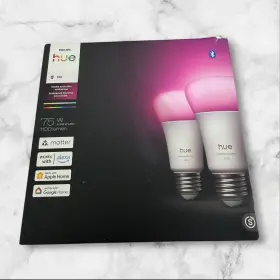 Philips 591172 Hue Smart A19 E26 Bulb 2pk - White And Color Ambiance Brand New Shipping