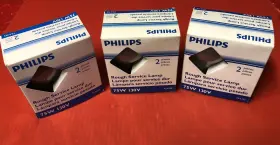 Philips 75a/rs Rough Service Lamp Lot Of 6 75 Watt 130 Volt Bulbs