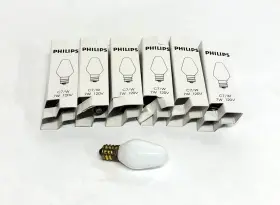 Philips 7c7/w 7w 120v Light Bulb Lot Of 6 Nos