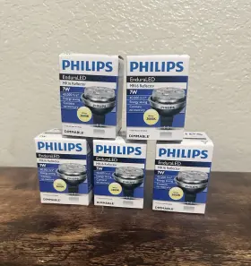 7mr16 Philips 7mr16/end/f24 3000 12v Dim Reflector/flood Led Light Bulb - Lot Of 5