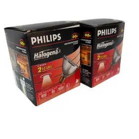 812664 Philips Halogena Indoor Outdoor 60w 800 Lumens Par30 Shortneck Bulbs Lot Of 2