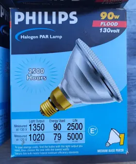 813866 Philips 90w Flood Lamp Par 38 - New
