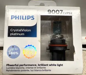 Philips 9007cvps2 9007 Crystalvision Platinum Upgrade Headlight Bulb 2 Pack