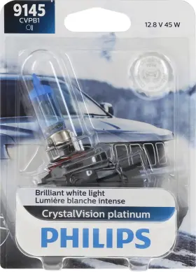 9145cvpb1 Philips 9145 Crystalvision Platinum Upgrade Headlight Bulb Pack Of 1
