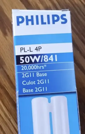 97613 Philips Pl-l 4p 50w/841 Fluorescent Tube Lamp Bulb 50-watt 4-pin 2g11 22.5 Inch Rs 97613 Philips Pl-l 4p 50w/841 Fluorescent Tube Lamp Bulb 50-watt 4-pin 2g11 22.5 Inch Rs