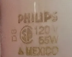 Bc55bt15 Philips Bc55bt15/hal/w 11 Genuine Halogena 55w 120v Bt15 Bulb Medium Base E26 #2