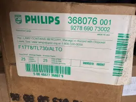 Tl730 Philips F17t8/tl730 25-pack Fluorescent Tube Lamp Light Bulb New In Box