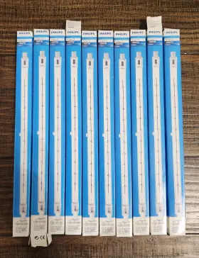 Philips Fc-1000t3/cl Halogen T3 1000w 240v Linear Light Bulbs - Lot Of 10 New In Box -
