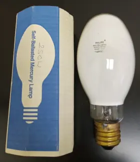 Philips Ml-250w 250w Mv Self-ballasted 120v White Mogul Screw Base