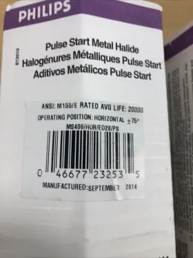 Ms400 Philips Ms400/h0r/ed28/ps Lot Of 2 - Pulse Start Metal Halide 400w 5582 #2