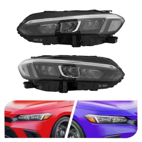 Piaoyue Bd-4030 Honda Civic For 2022 2023 2024 Led Halogen Headlights 1 Pair Headlamps Assemb
