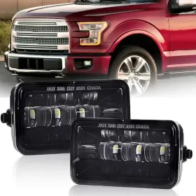 Pit66 02flb12fdbwt-ca-fba Led Fog Light Compatible With 2015-2020 Ford F150/2017-2018 F250
