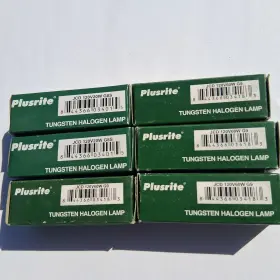 120v60w Plusrite Lot Of 6 Tungsten Halogen Bulbs/lamps Jcd 120v 60w G9