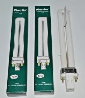 Gx23 Plusrite 13s/841 2-pk Cf Base 13w Compact Fluorescent Lamp New