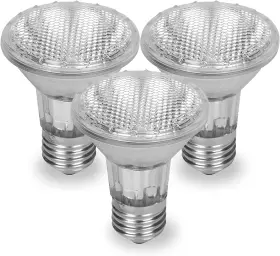 50par20 Plusrite 50par20/fl 3 Pack 50w Halogen Flood Light Bulb Par 20 40 Medium Base