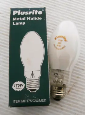 Mh175 Plusrite Mh175/c/u/med Metal Halide Lamp 175w Mh175 Plusrite Mh175/c/u/med Metal Halide Lamp 175w