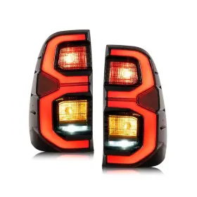 Thilux15-20 Proweijun Led Smoked Tail Lights For Toyota Vigo/hilux 2015-2020 Full Plug And Pla