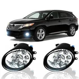 Qobsos B0db1zb48l Led Fog Light For Toyota Venza 2009-2015 Replacement Front Bumper