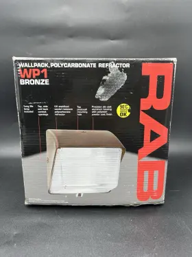 Rab Wp1h50 Wp1 Bronze Wall Pack Light 50w Metal Halide 120v Outdoor Wallpack