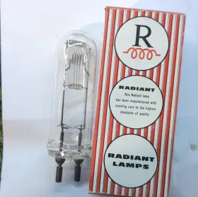 750t14 Radiant T14 Spotlight Bulb 750w Medium Bipost Indoor Clear Glass