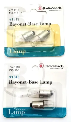 272-1118 Radio Shack Lot Of 2 Packs Miniature Lamps #1815 14 Volt 200ma