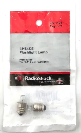 272-1126 Radioshack 272-1124 Radio Shack Pack Of 2 Miniature Lamps 194 14 Volt 270ma Wedge Base