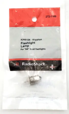 272-1169 Radioshack Radio Shack Flashlight Lamp Kpr104 Krypton 2.33 Volt 480ma Mini Flange