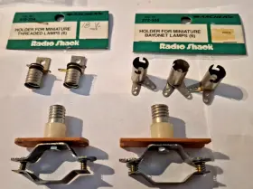 Radioshack 272-354 Mixed Lot Of Lamp Holders Radio Shack Vintage Parts 272-355 And More