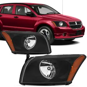 Reinko Rk-hl-dc-421 For 2007 2008 2009 2010 2011 2012 Dodge Caliber R/t Sxt Se Headlight Assembly