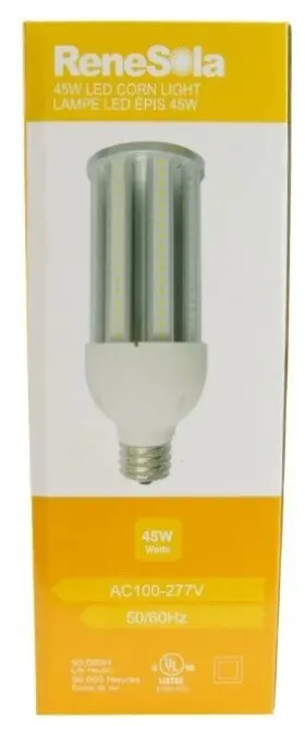 Rcn045w30k360 Renesola 3518010500650 45w Led Corn Light 100-277v Retrofit E39 Base 3000k #2