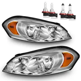 Roadeal Rd-cvip0600 Headlights With Bulbs For 2006-2013 Chevy Impala 2006-2007 Monte Carlo