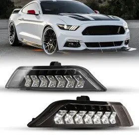 Nl80-0640 Roxx Full Led Drl Turn Signal Assembly For 2015 2016 2017 Ford Mustang M