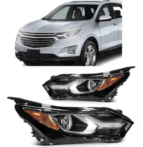 Hj-s0021 Sagnod Auto Headlights Compatible With 2018-2021 Chevrolet Equinox Halogen Led Drl