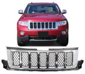 Jy-b-193 Sagnod Auto Front Grille Compatible With 2011-2013 Jeep Grand Cherokee Overland Models