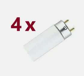 22140-1 Satco 4-pk 36 Inch F25t8/850 25w Fluorescent Lamp Light Bulb 5000k New S8434