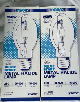 Ms250 Satco Hygrade S5839 Ms250/ps/mog 2 250w Metal Halide Ed28 Bulb Pulse Start Prote Ms250 Satco Hygrade S5839 Ms250/ps/mog 2 250w Metal Halide Ed28 Bulb Pulse Start Prote