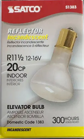 Ba15s Satco S1383 13v Elevator Bulb 10pk- Incandescent