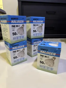 S2314 Satco Halogen Par 30 Long Neck Flood Light Bulb 50w 130v