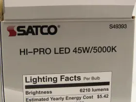 S49393 Satco Hi-pro Led Light Bulb Corncob 45w 100-277v 6210 Lumens Lot Of 2 #2 S49393 Satco Hi-pro Led Light Bulb Corncob 45w 100-277v 6210 Lumens Lot Of 2 #2