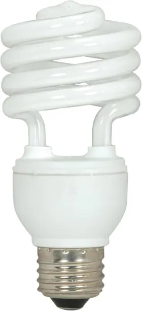 Satco S6271 18w T2 Ultra Mini Spiral Compact 3 Count Pack Of 1 White