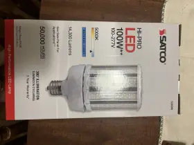 14300 Satco S9396 Hi-pro Led 100w 5000k Lumens Industrial Light Bulb