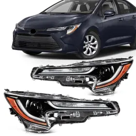 Scitoo 129156-571 Led Headlight Assembly Fit 2019-2023 For Toyota Corolla Le Pair Headla