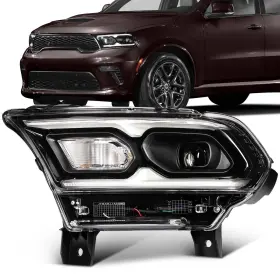 129990-5336-1513100782 Scitoo Headlight Assembly Fit 2021-2024 For Dodge Durango Black Housing Clear 129990-5336-1513100782 Scitoo Headlight Assembly Fit 2021-2024 For Dodge Durango Black Housing Clear